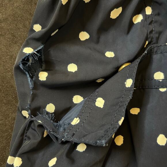 Anthropologie Daughters of Liberation Navy Blue Polka Dot Raincoat Size 2 - Picture 8 of 8